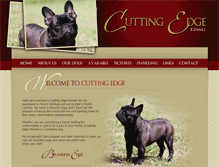 Tablet Screenshot of cuttingedgekennel.com
